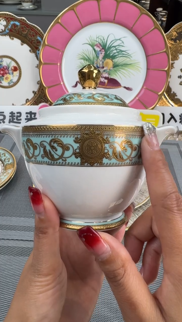 【闪购商品】瓷片糖缸 1个 瑕 福利价