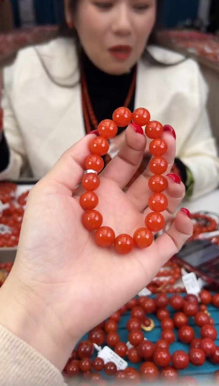 【闪购商品】南红玛瑙珠串未镶嵌多样发其一/12/HS9992271