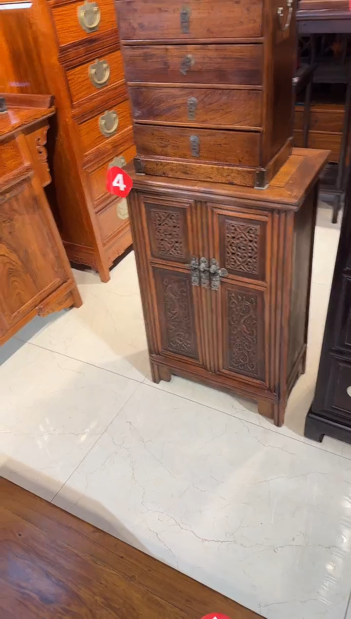 【闪购商品】木木艺缅花透雕柜子1580.8888