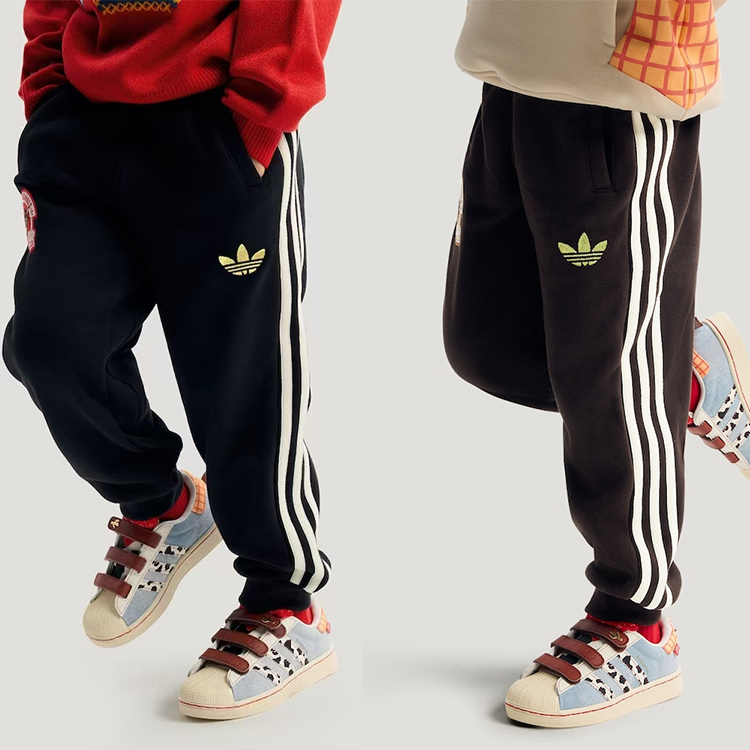adidas阿迪达斯儿童迪士尼玩具总动员联名款运动裤KS3165、KS3166
