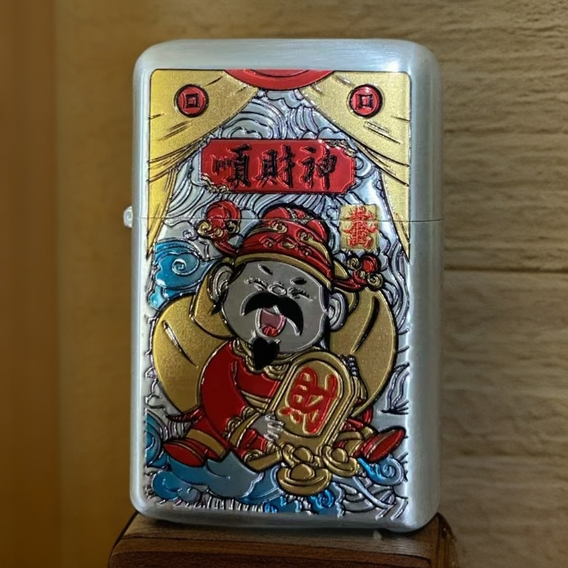 ZORRO【790-012银拉丝顺财神】三代限量版镀银顺财神送男士礼物-252