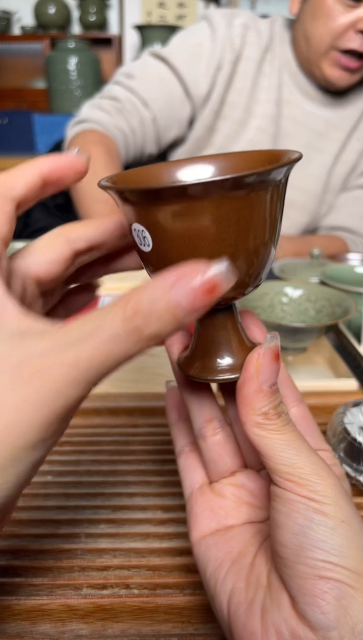 【闪购商品】其他306紫金釉高足杯 带礼盒