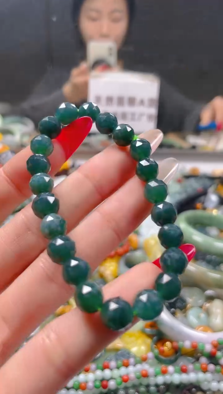【闪购商品】翡翠颈饰未镶嵌7MM/Z/翡翠A货一图一物