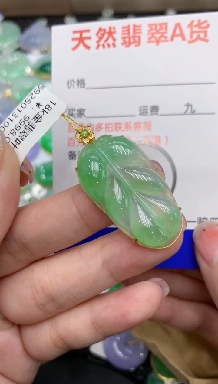 【闪购商品】翡翠颈饰18K金镶嵌111111111111