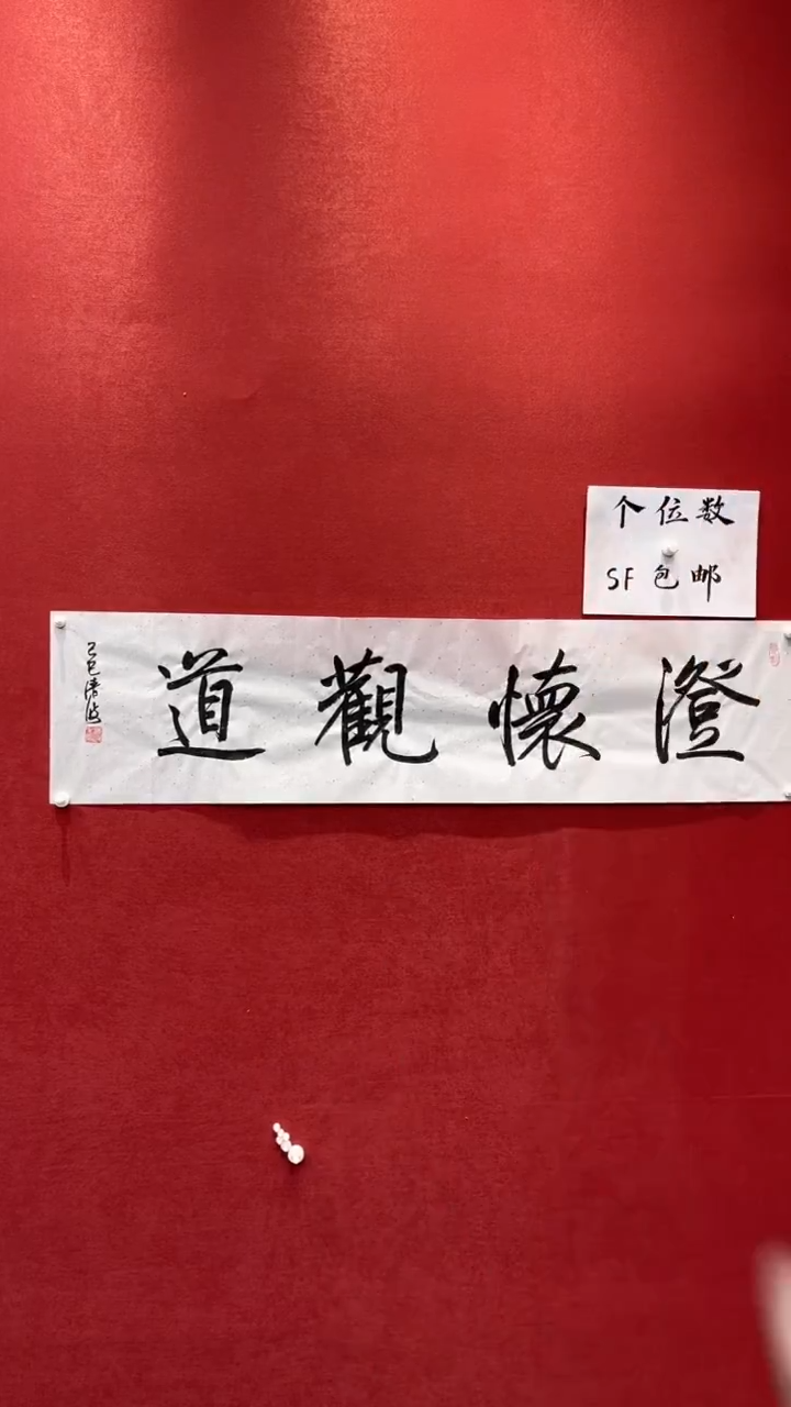 【闪购商品】书法澄怀观道-四尺对开