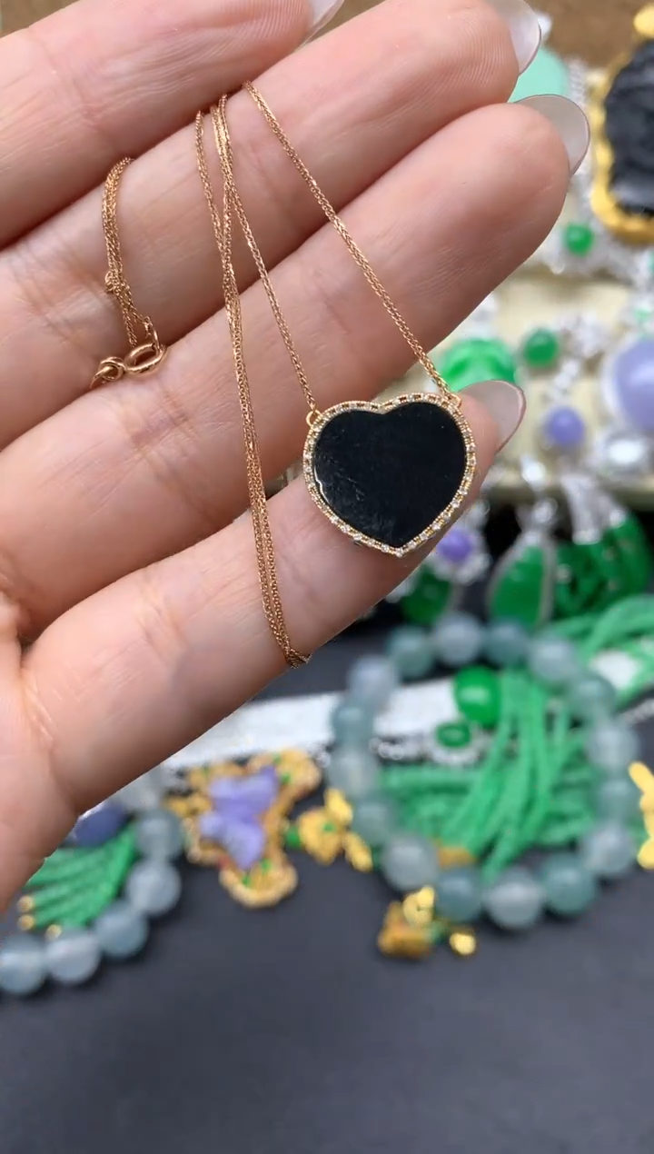 【闪购商品】翡翠颈饰18K金镶嵌324-中国好珍宝