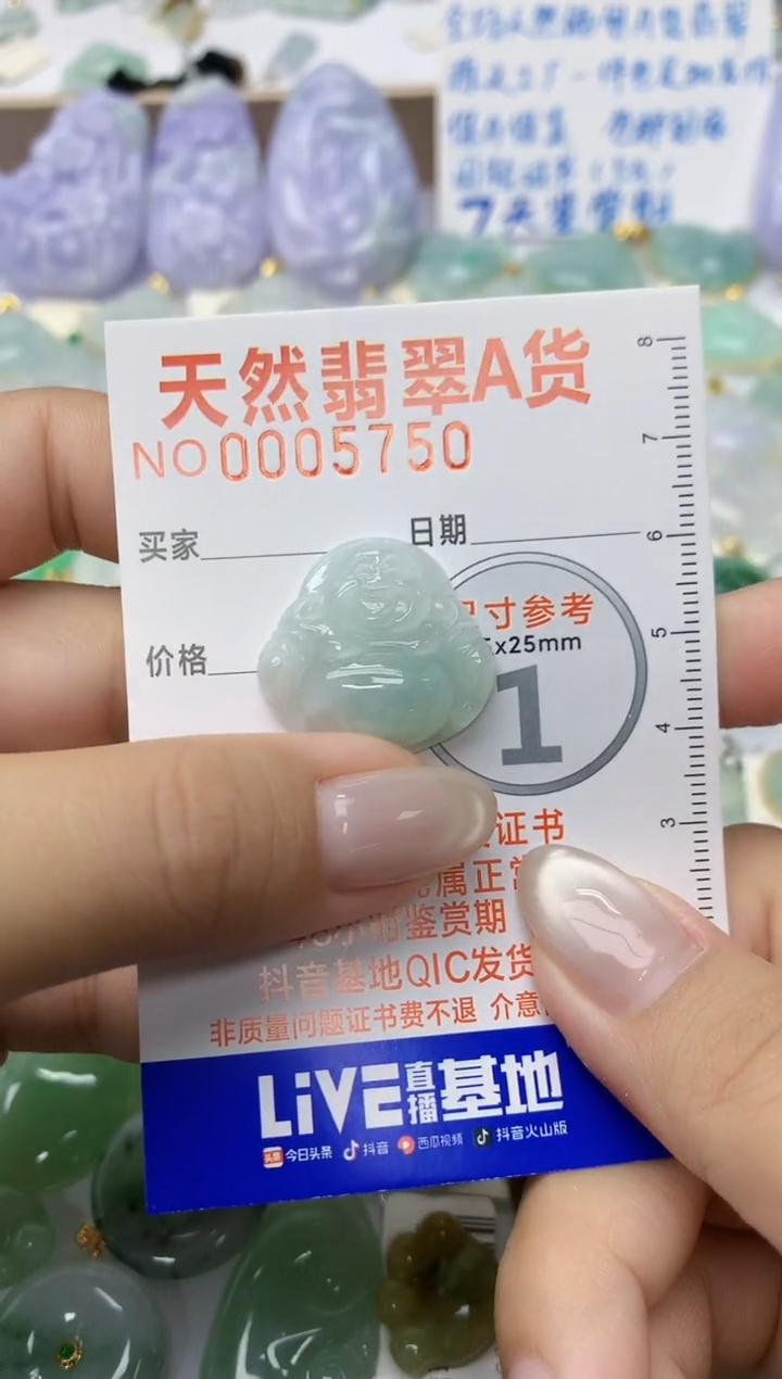 颈饰未镶嵌翡翠天然翡翠A货