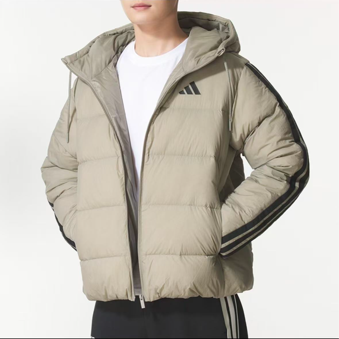 【滔搏联动】Adidas阿迪达斯男女25冬款大面包韩系超厚羽绒服KH3989