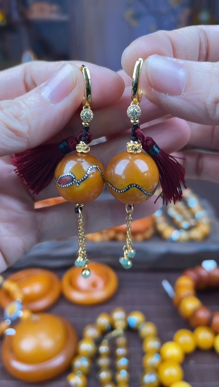 裸石琥珀未镶嵌多样性发货1，假一赔4