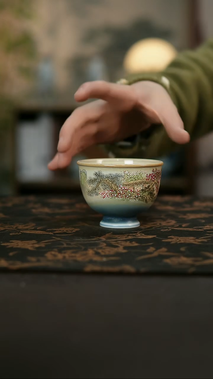 景德镇陶瓷杯碗柴烧多人