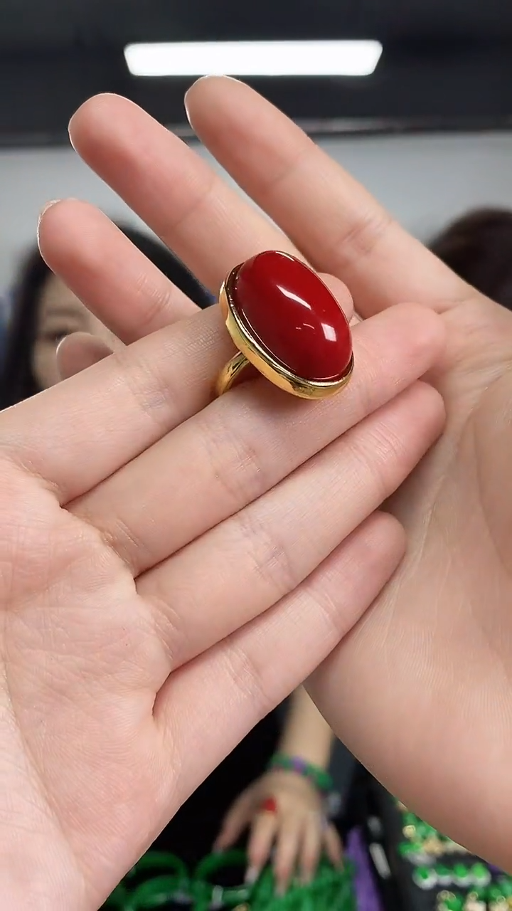 未镶嵌戒指玛瑙/玉髓闪购链接 多样性发其一颜色微差