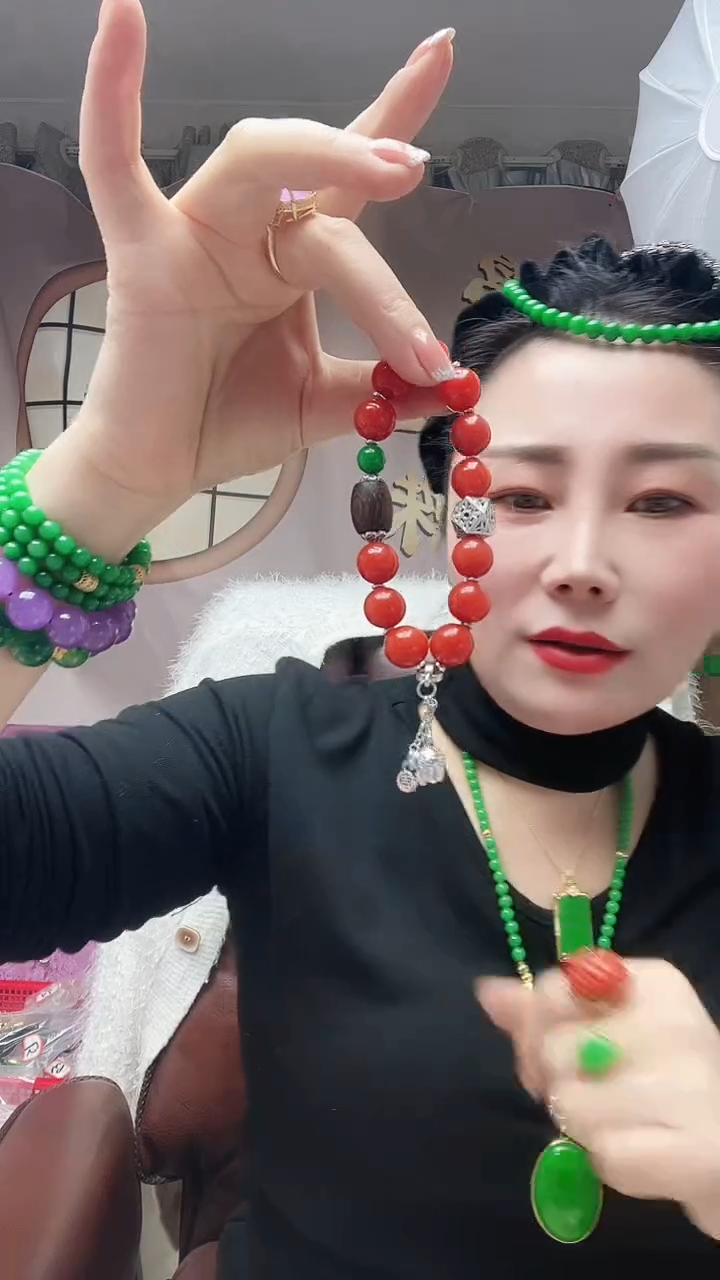 【闪购商品】翡翠手链银S925镶嵌094号