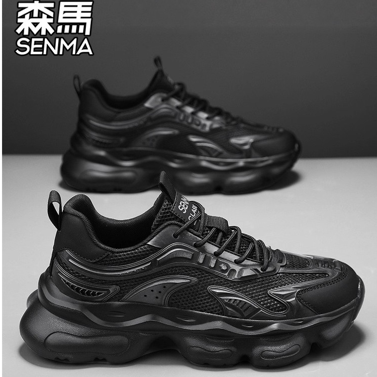 SENMA/森马男鞋夏季潮百搭休闲鞋运动青少年跑步鞋厚底增高老爹鞋