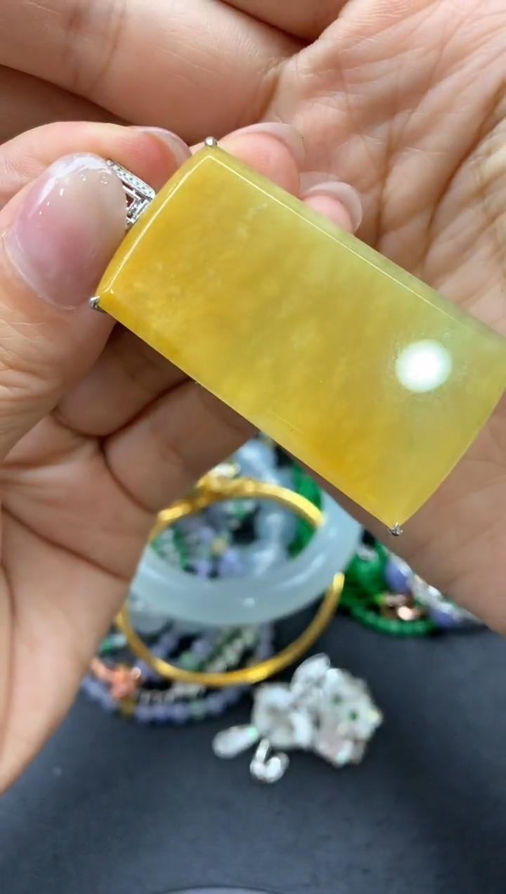 【闪购商品】翡翠颈饰18K金镶嵌448中国好珍宝