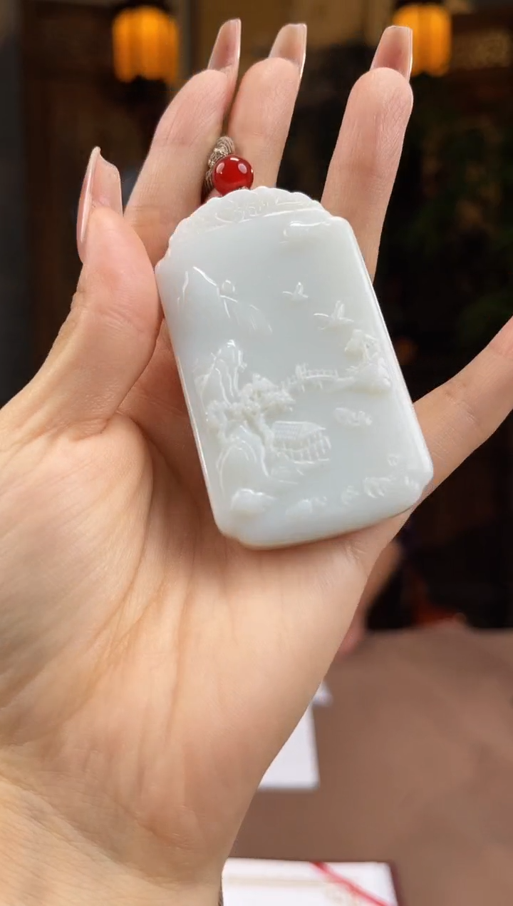 和田玉未镶嵌颈饰S685