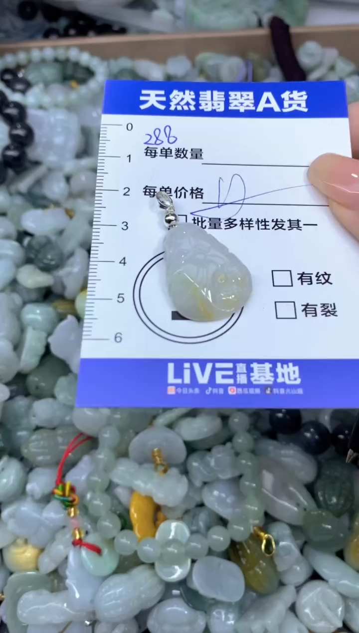 颈饰未镶嵌翡翠天然翡翠A货批量多样性发一件