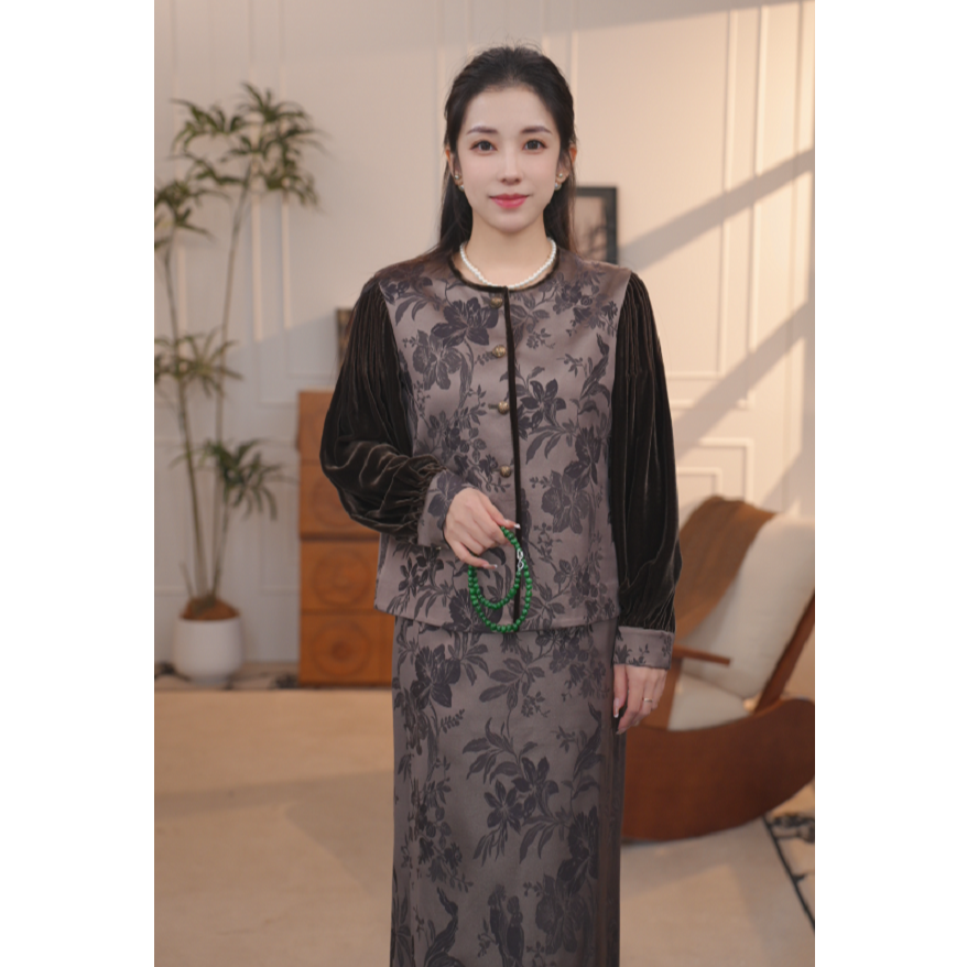 【邀月】新中式轻奢中国风气质时尚女士套装
