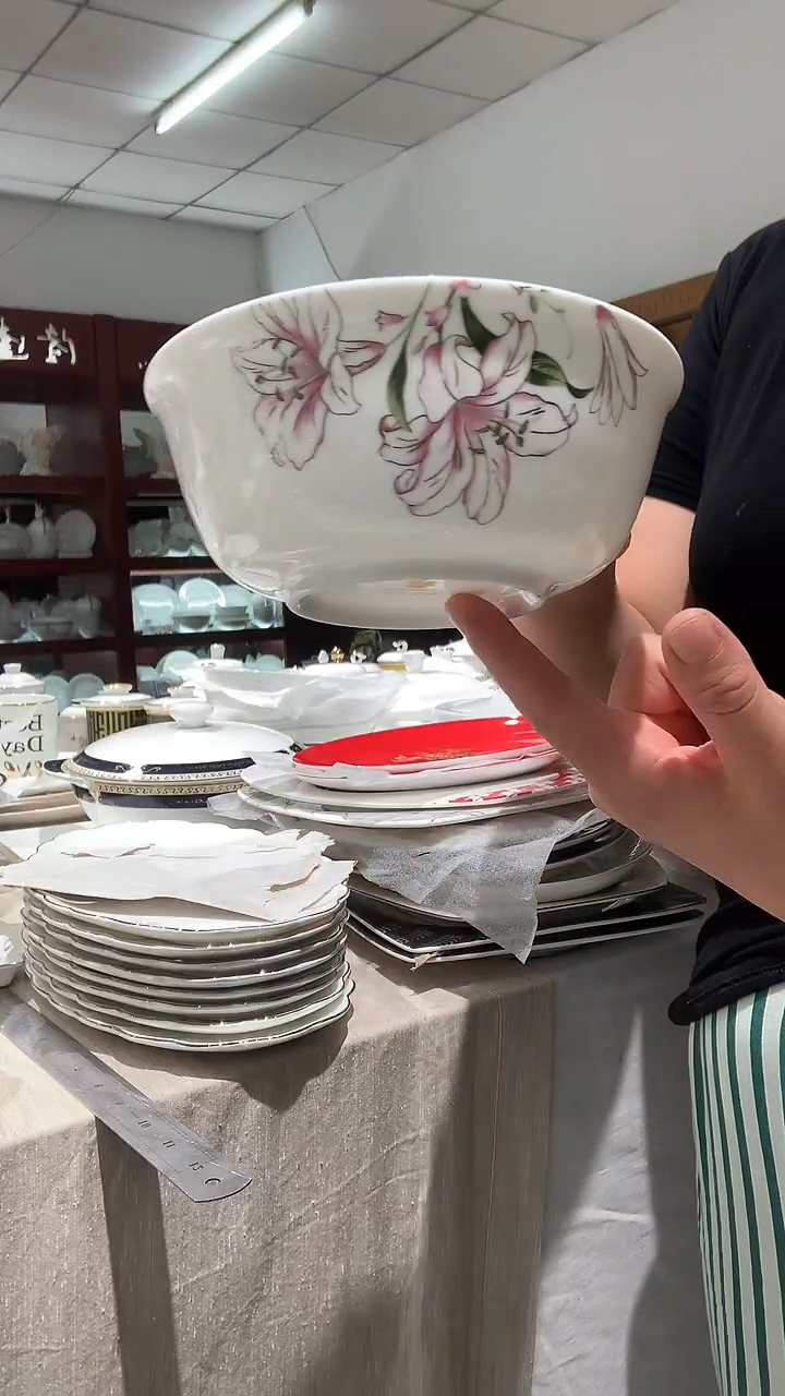 6面碗2个隆达骨质瓷