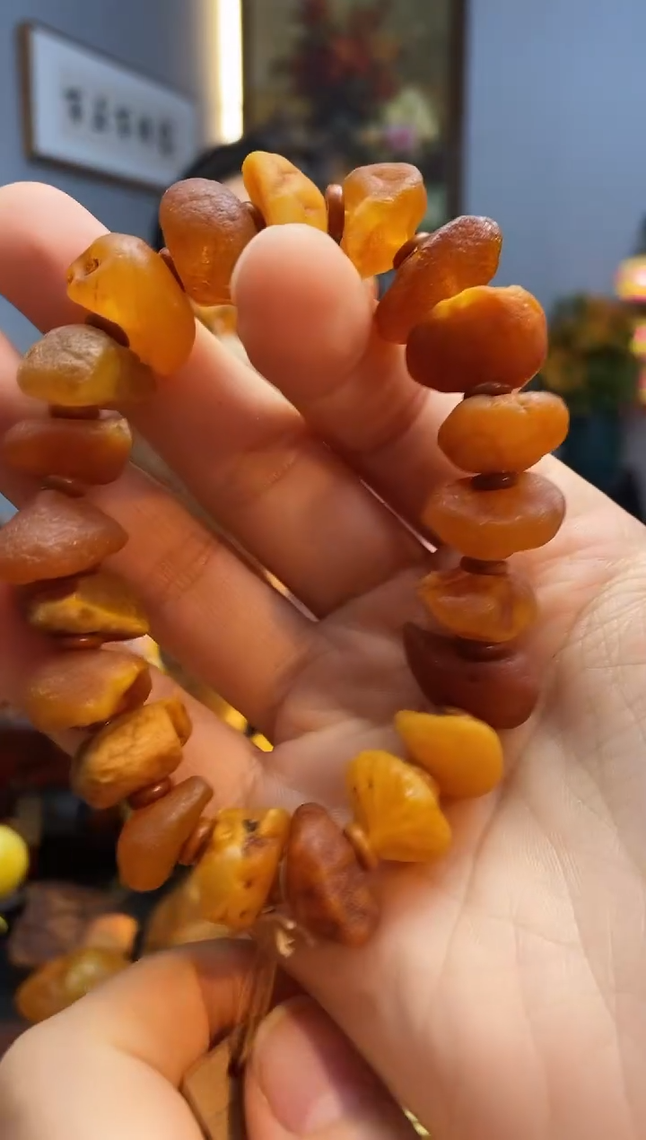 手链琥珀未镶嵌手串