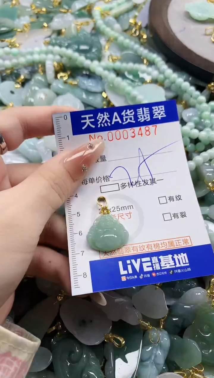 颈饰未镶嵌翡翠天然A货翡翠