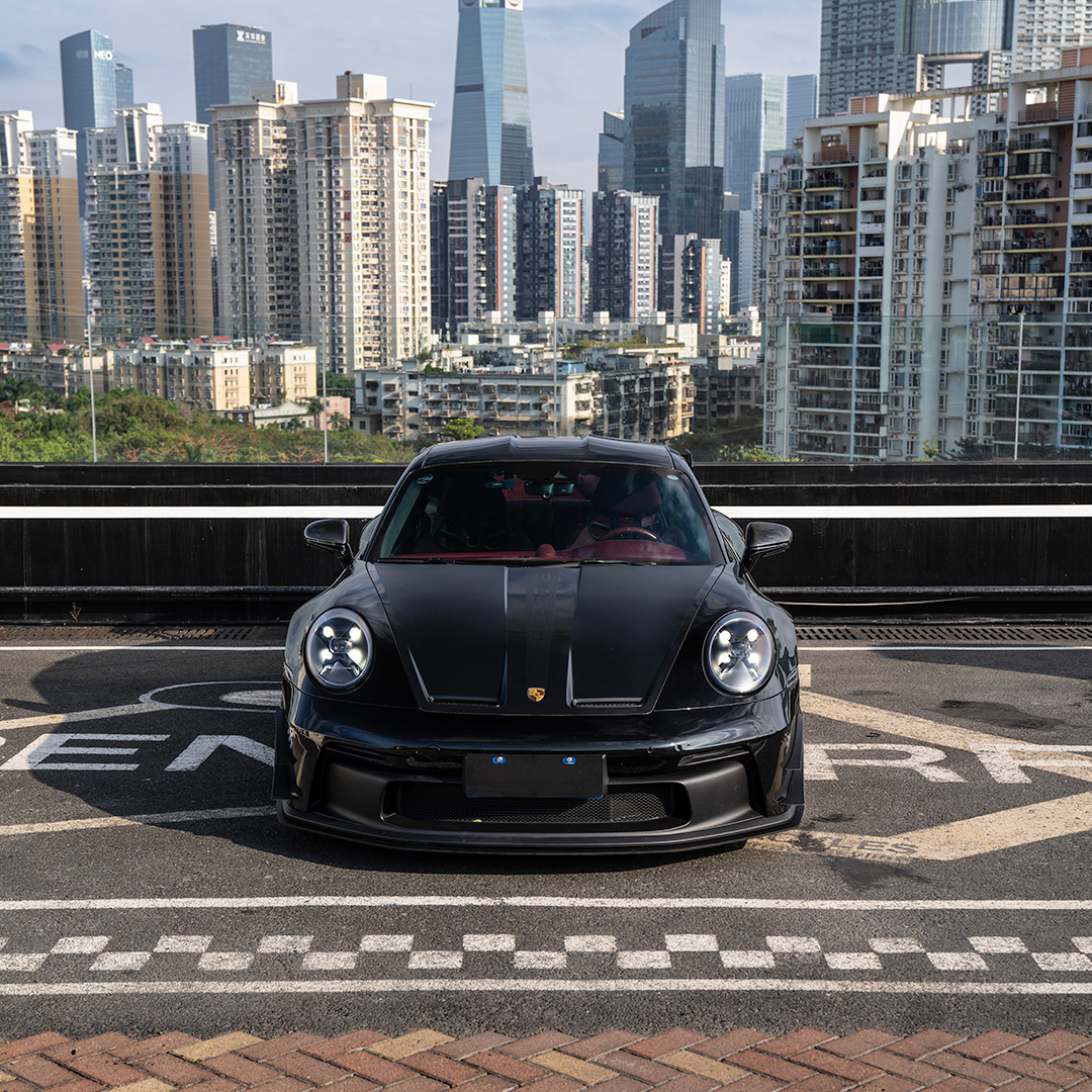 保时捷992GT3前杠赛道碳纤维下唇