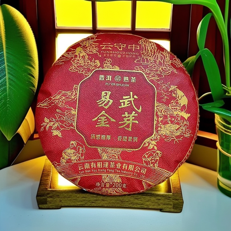 【苗哥推荐】云守中 易武金芽 普洱熟茶200g/饼