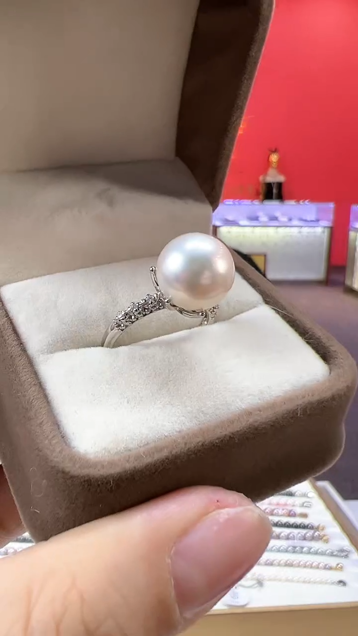 【闪购商品】淡水珍珠戒指未镶嵌六爪白雪戒指