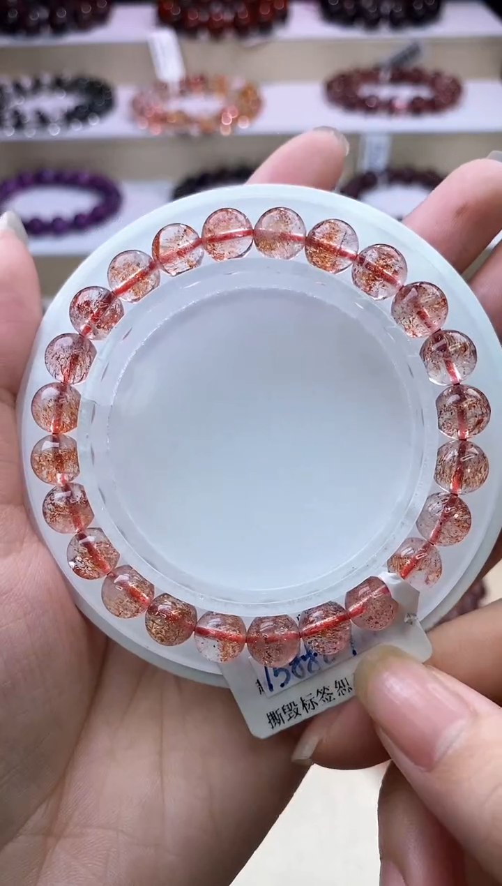 【闪购商品】水晶手链未镶嵌芬达金草莓7m+