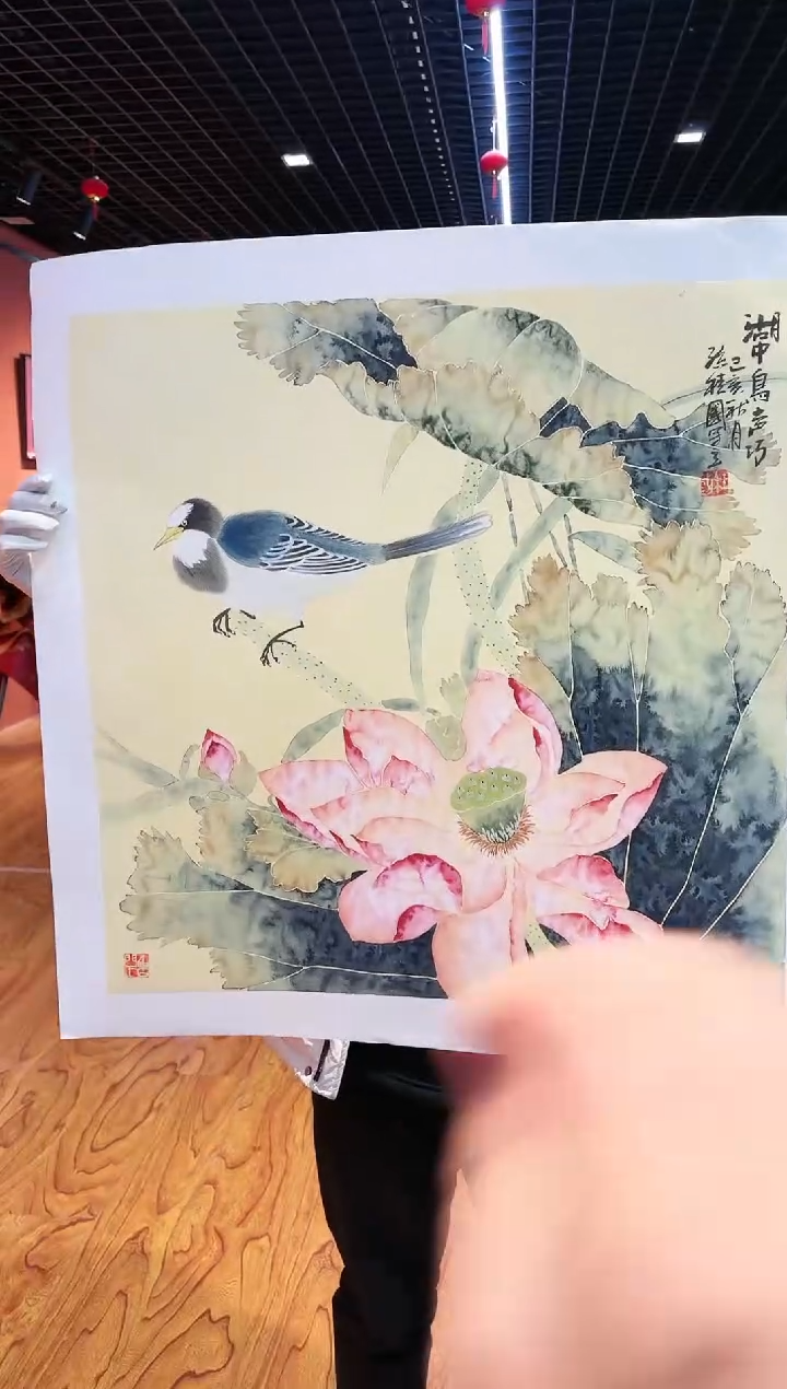 【闪购商品】国画孙桂国老师字画，带亲笔合影证书14-13