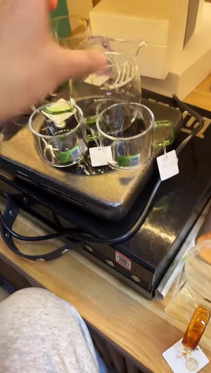 禾器/泰然茶海-月牙款/湖绿+清禾杯湖绿/一对