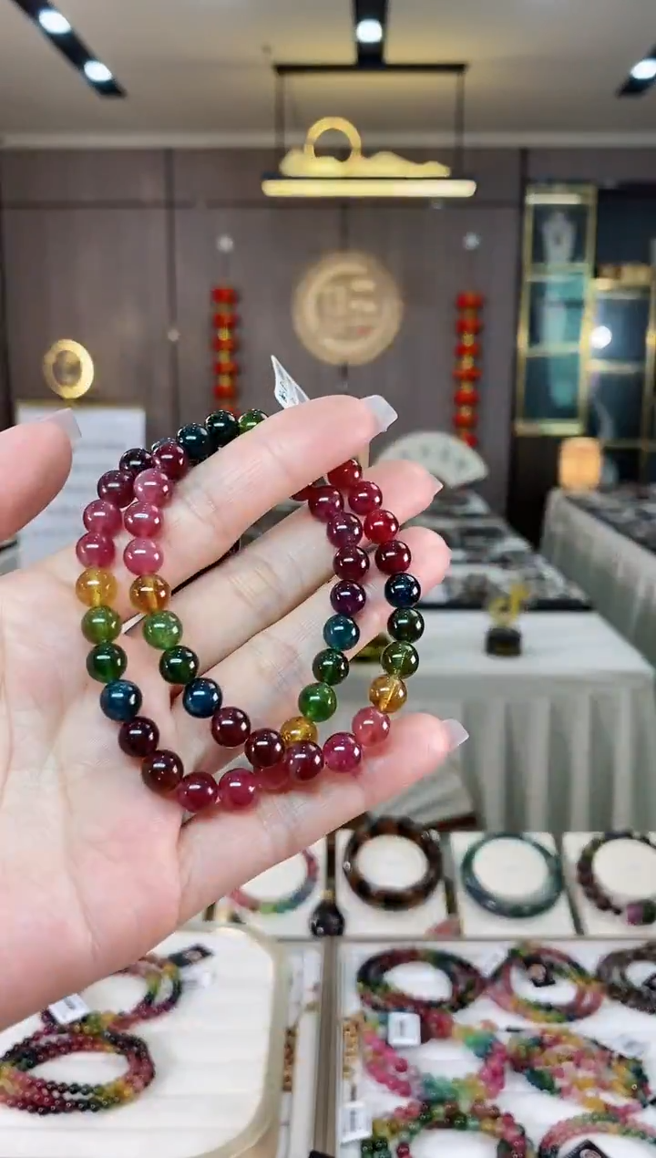 【闪购商品】碧玺单圈手串7mm+未镶嵌（多样性发一条）hon