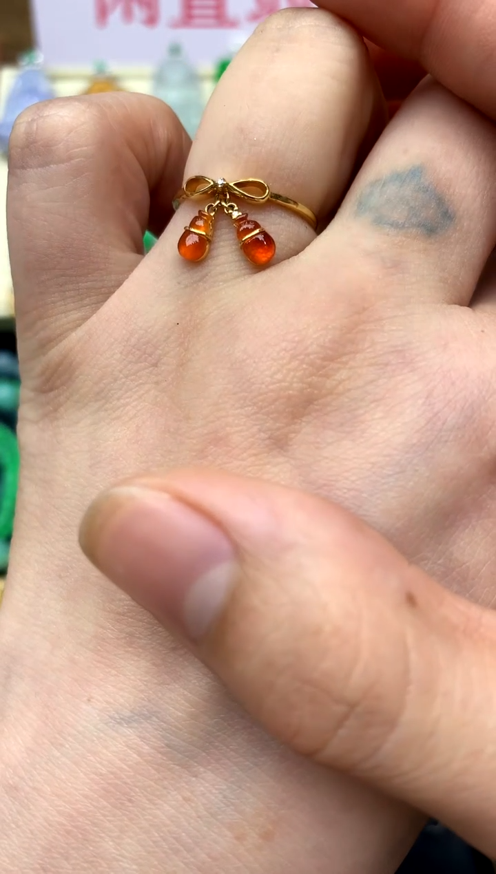 翡翠戒指18K金镶嵌217-中国好珍宝