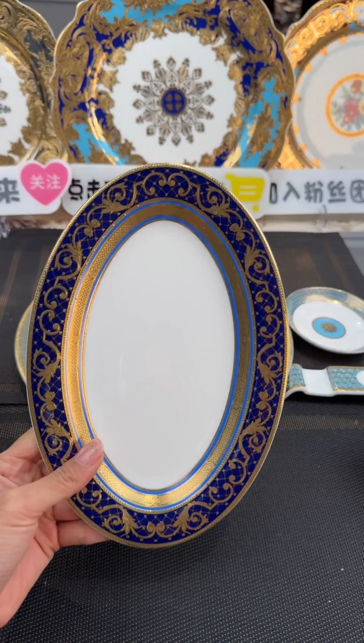 【闪购商品】瓷片9英寸鱼盘 微瑕福利款