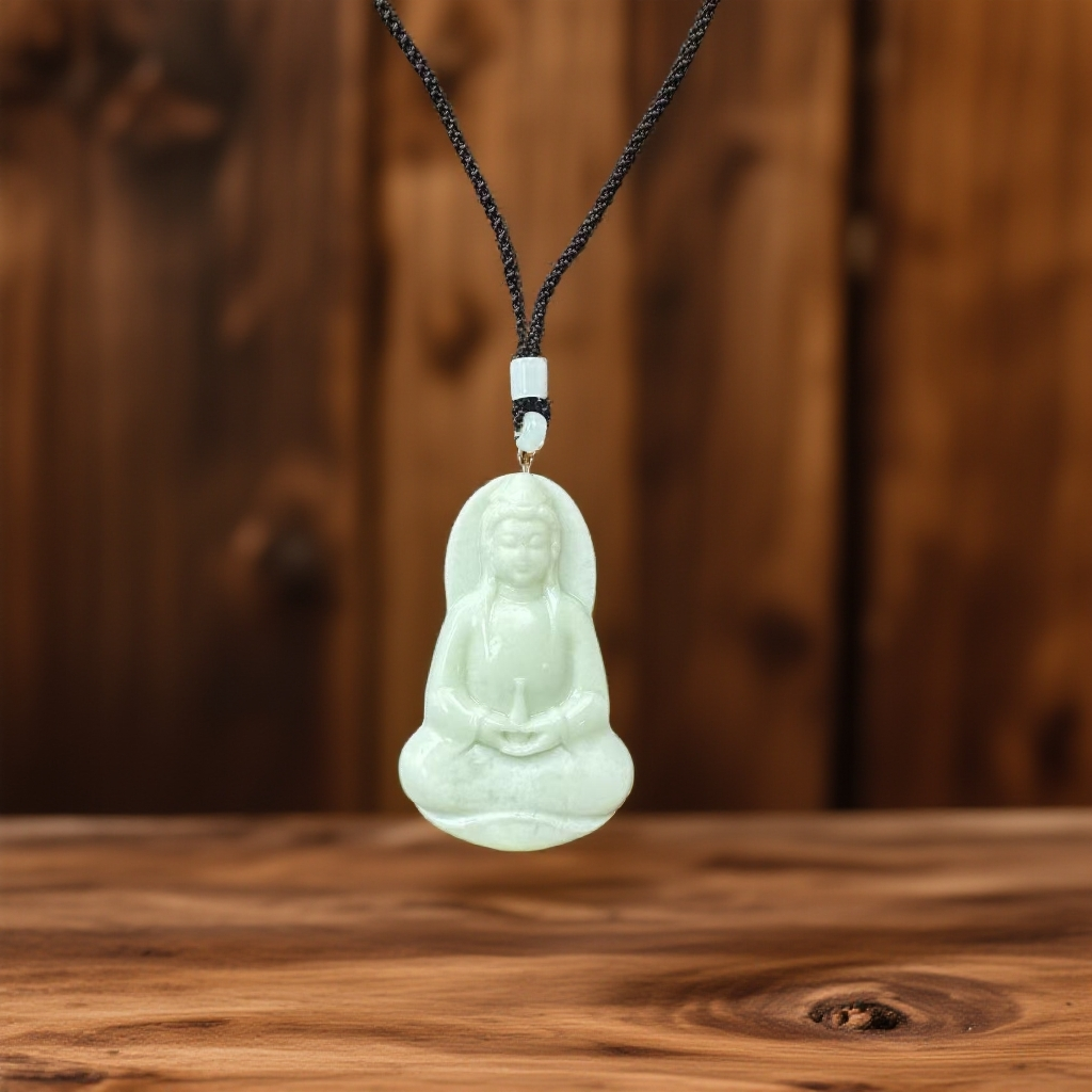 蓝田玉 山流水素衣观音