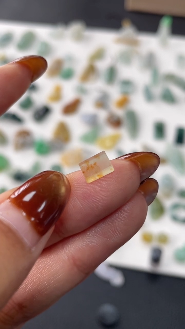 【闪购商品】定制翡翠未镶嵌7*5.4*2.1桂花糕260+26