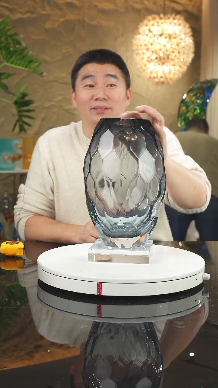 【闪购商品】摆件福利灰色切面花瓶