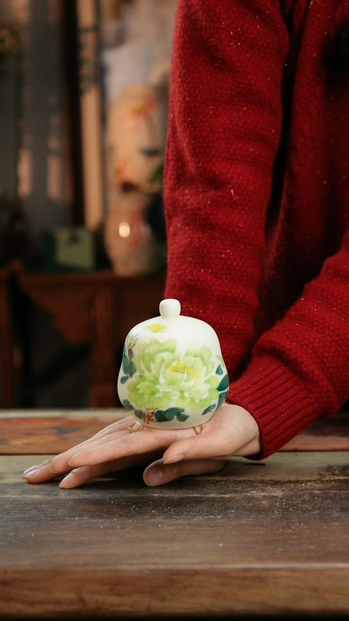 【闪购商品】瓷片景德镇纯手工釉下彩精品花瓶