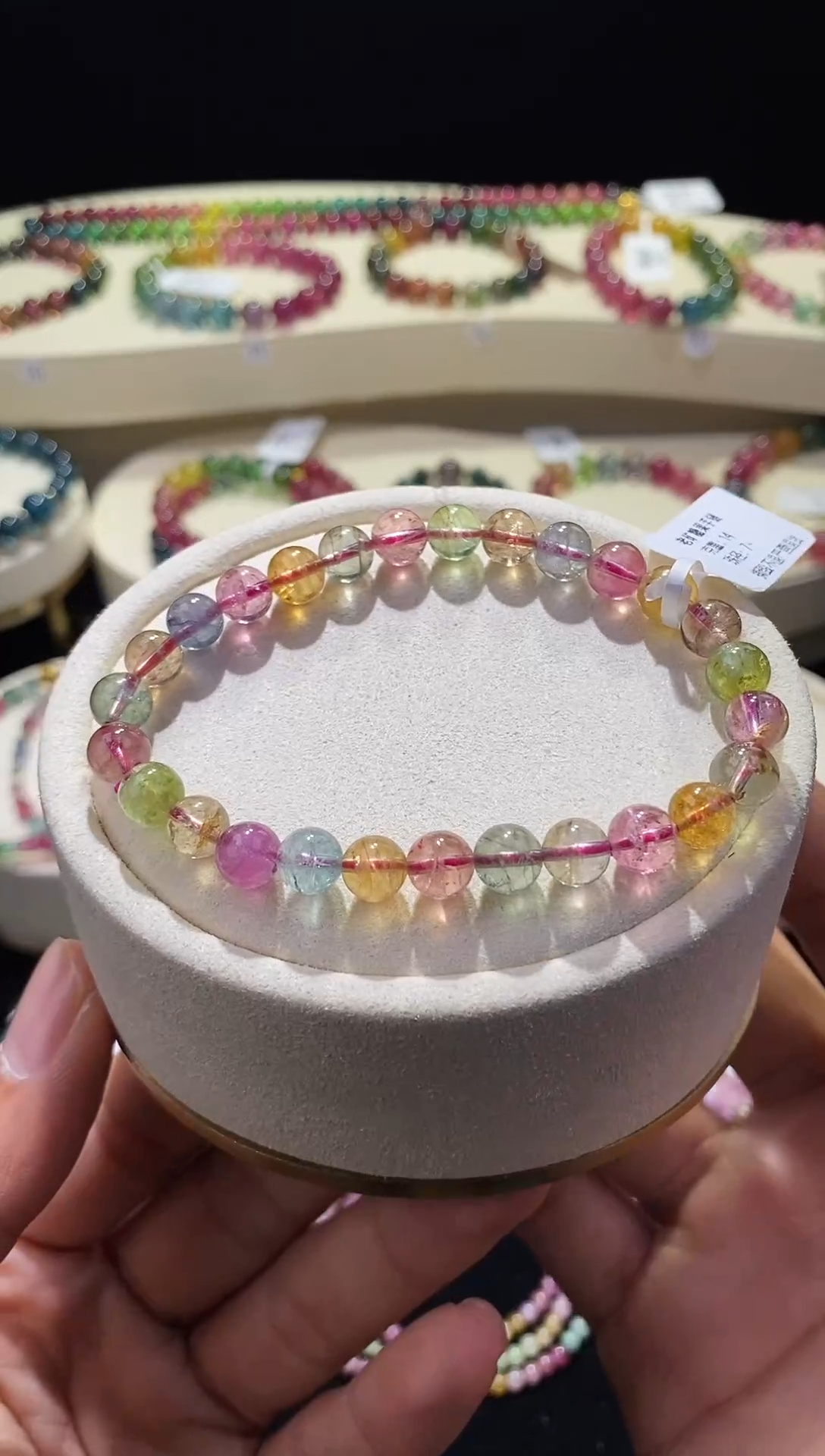 【闪购商品】碧玺手链未镶嵌B0963天然碧玺手链女多样性发一