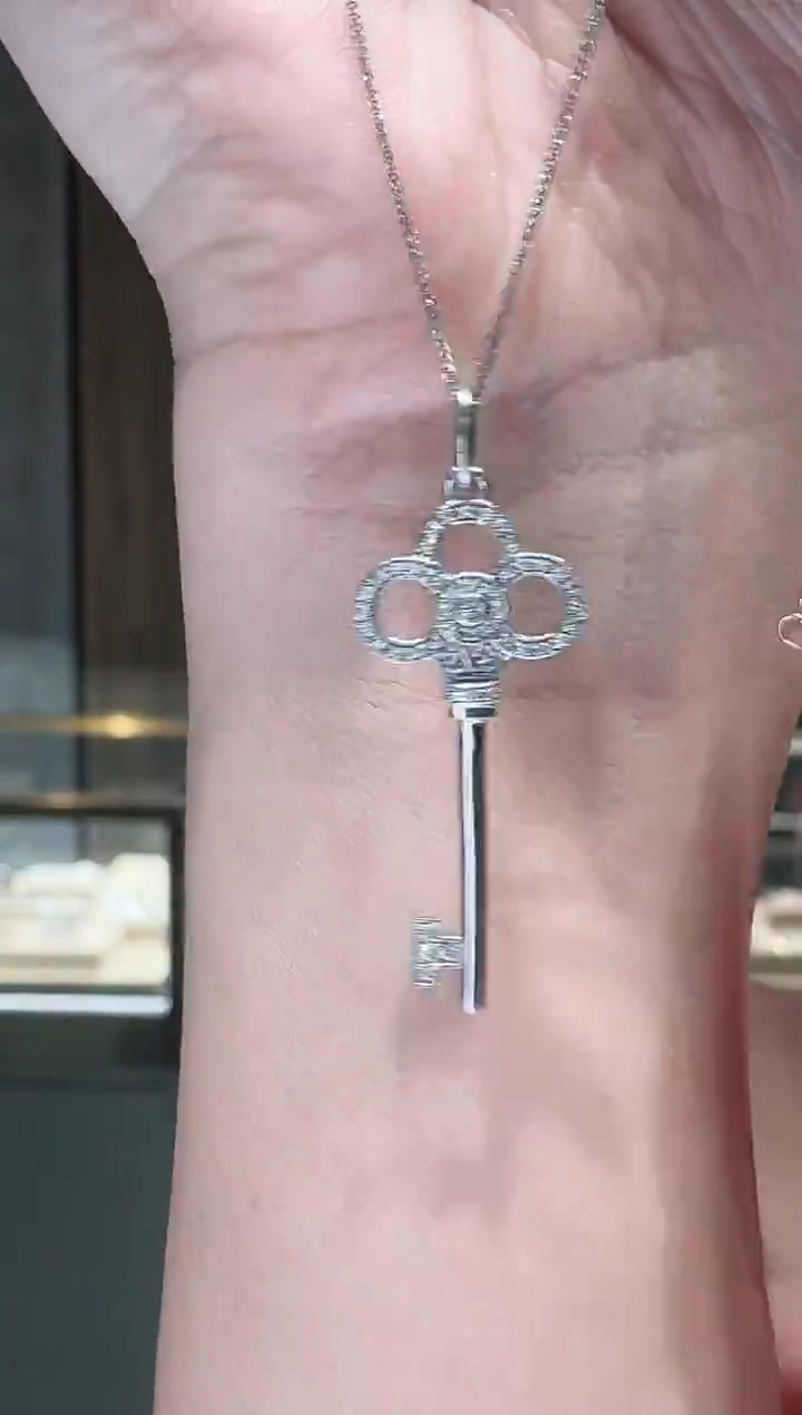 铂Pt950镶嵌吊坠（不含链）钻石AY0287-PT