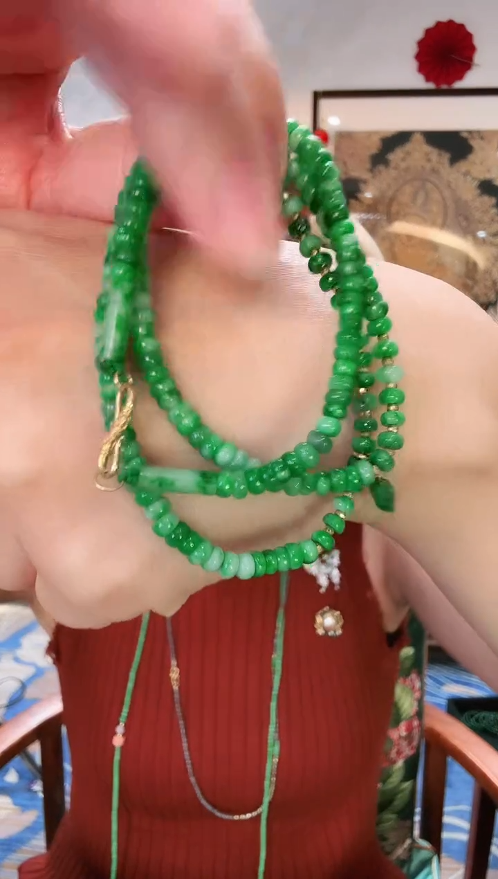 【闪购商品】翡翠颈饰未镶嵌珠串