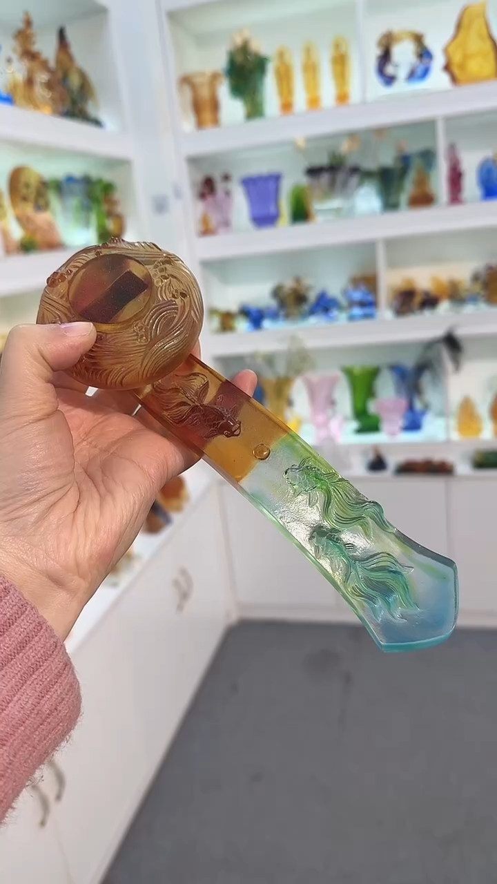 手工艺品琉璃如意