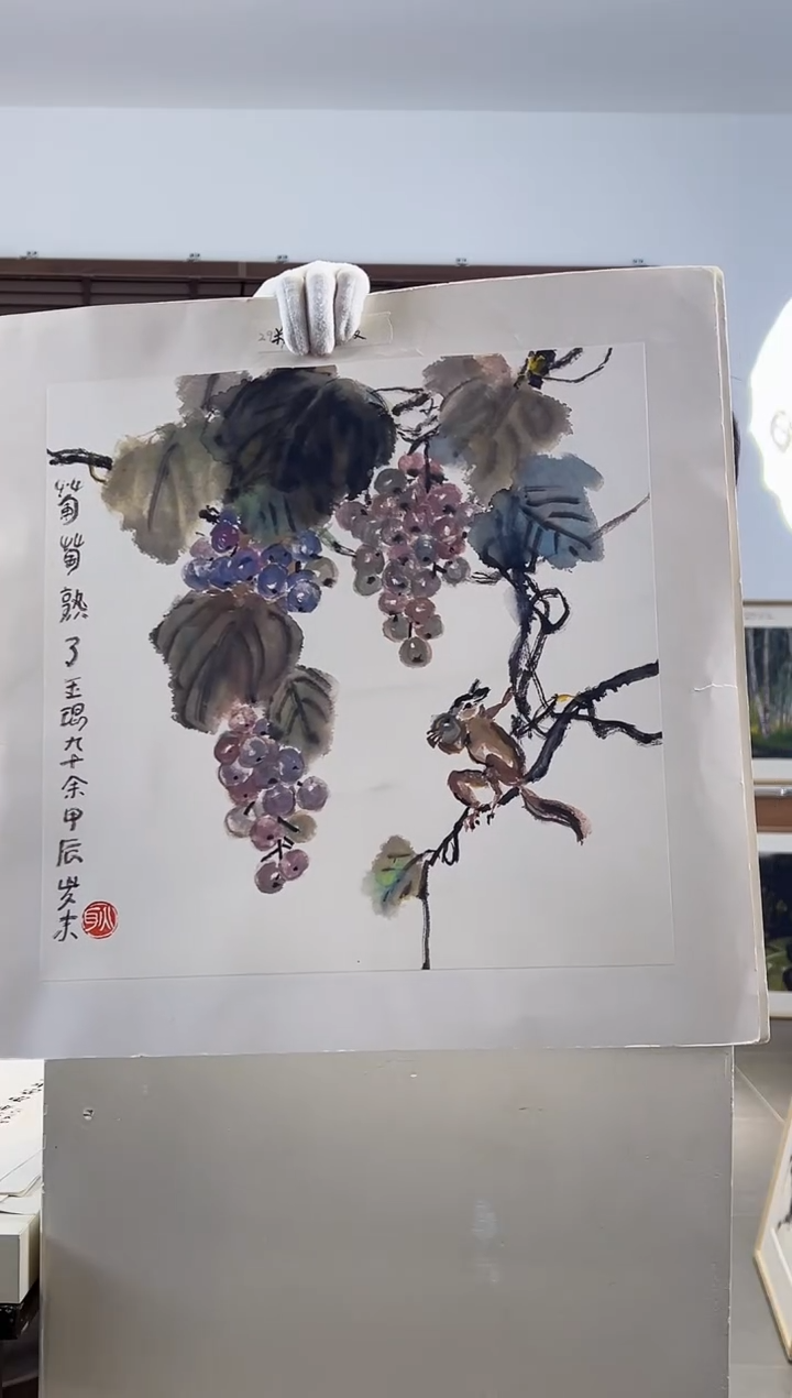 版画耿玉琨限量作品亲签盖章版画S