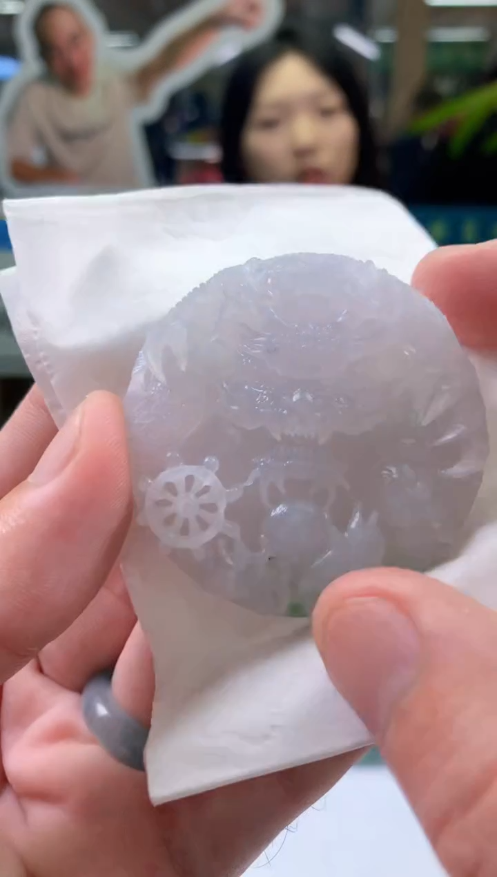 未镶嵌定制翡翠天然翡翠A货  龙牌吊坠