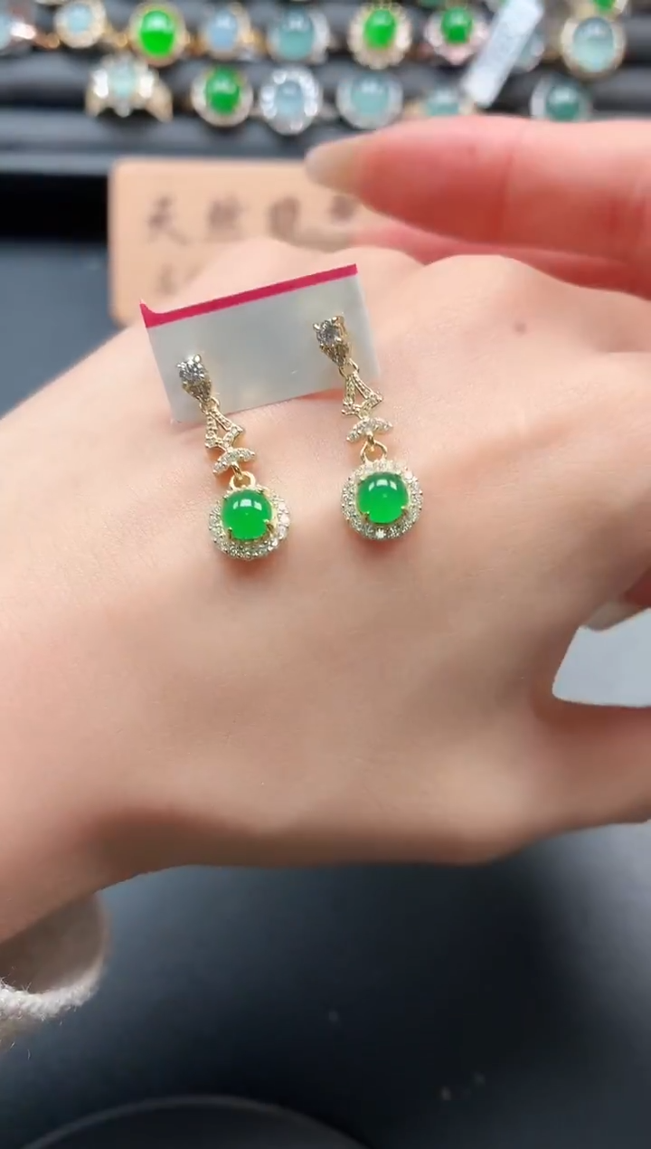 银S925镶嵌戒指翡翠111