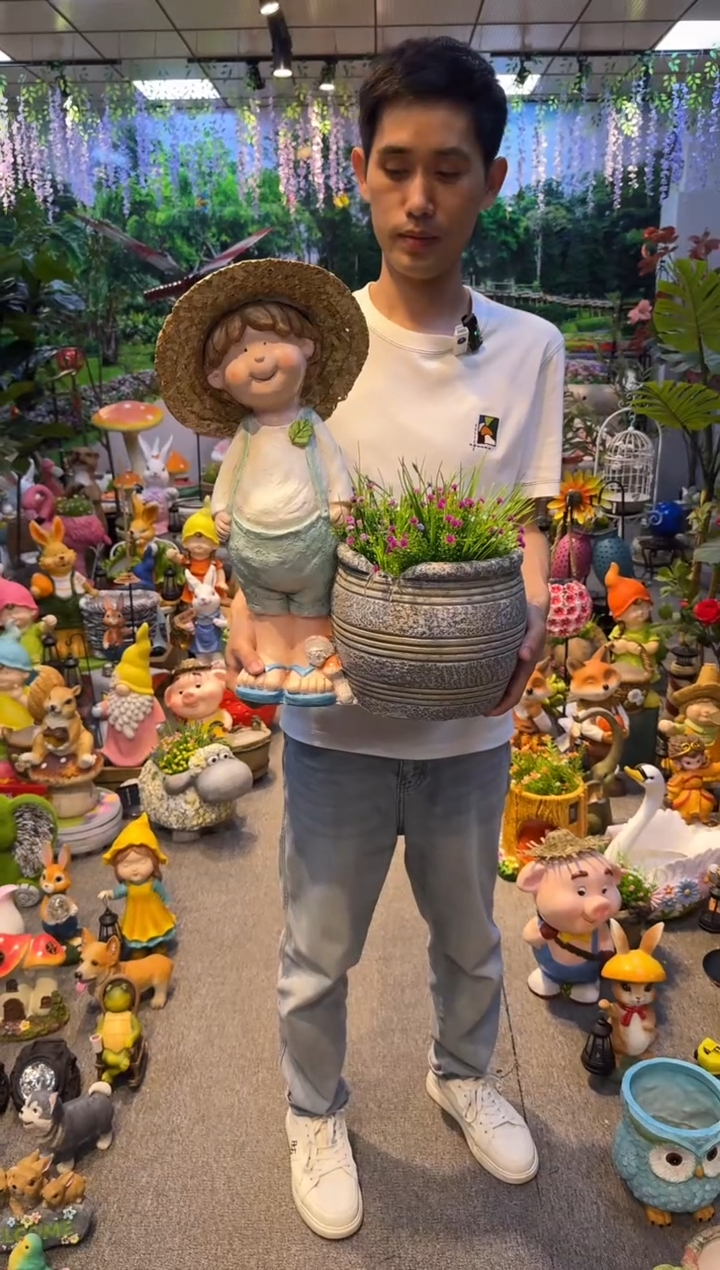 无花朵花园庭院摆件&00&