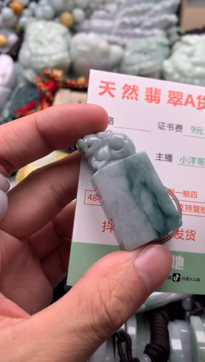 翡翠未镶嵌吊坠(不含链)1