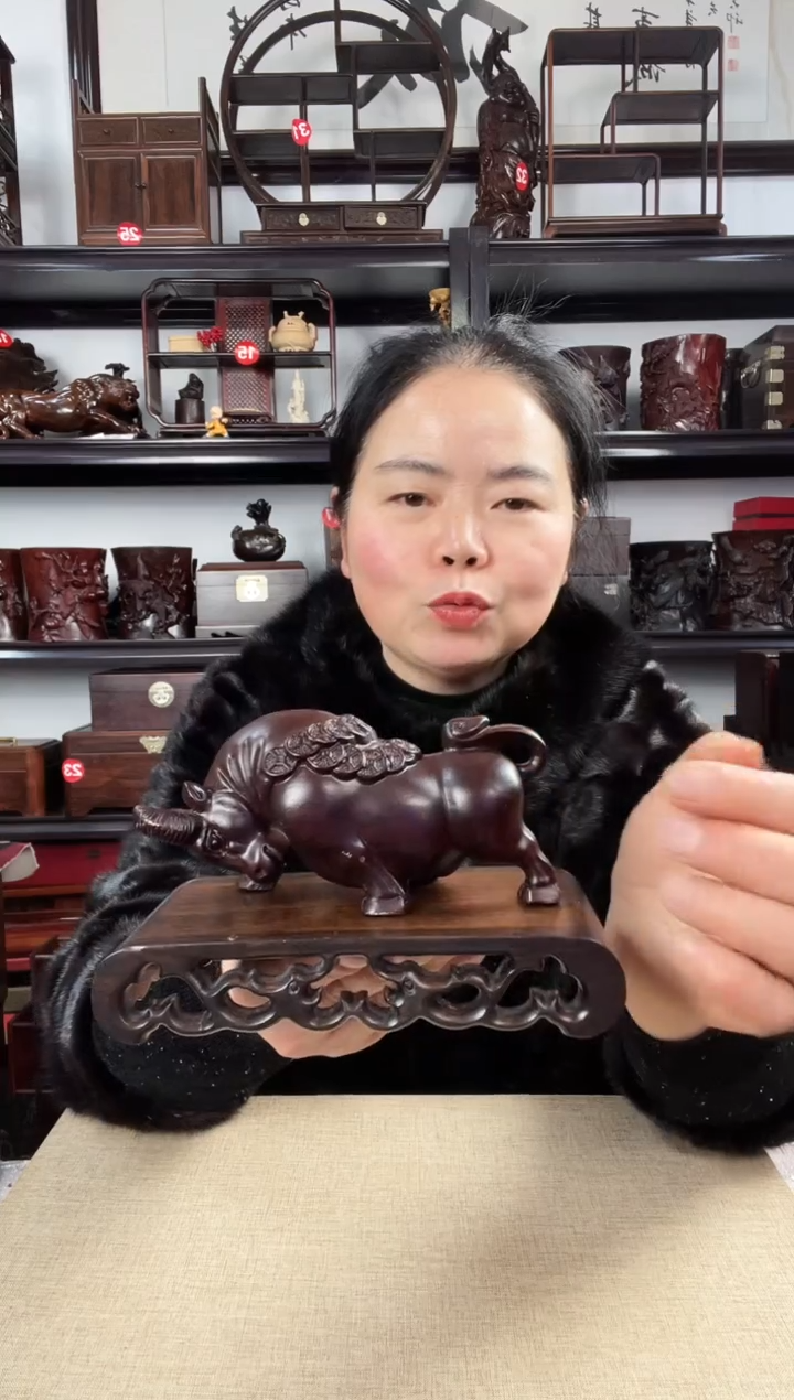 木老李红木工艺品1219+牛