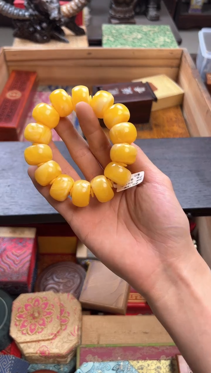 未镶嵌蜜蜡裸石———————瓷——————腰花蜡