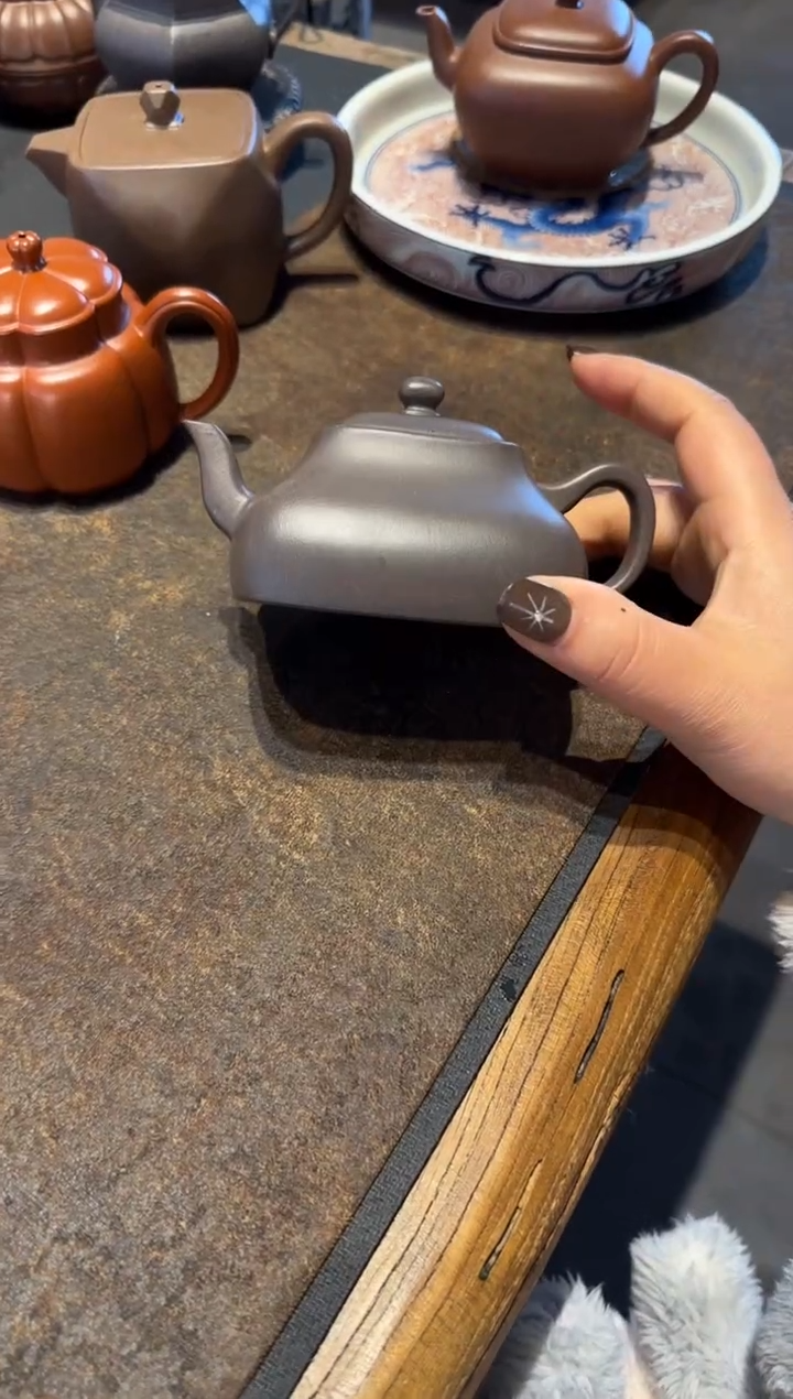 【闪购商品】紫砂茶壶风流宰相 天青