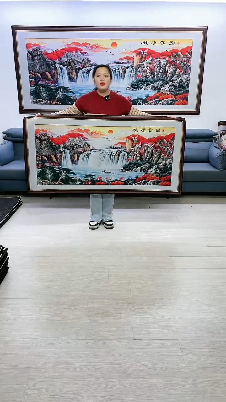 【闪购商品】带灯款182鸿运当头80*160